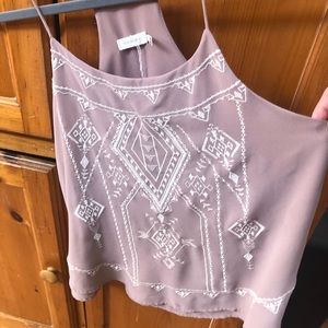 Blu pepper purple dressy casual top